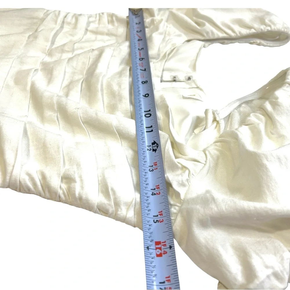 Cinq à Sept‎ Odele Puff Sleeve Mini Body-con Dress, Off White, Size Small